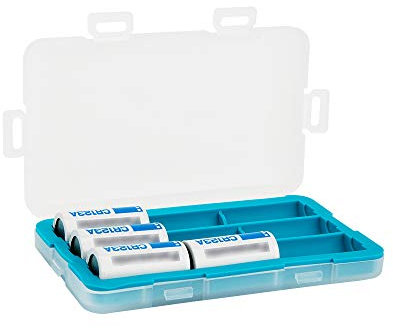 JJC Moistureproof Battery Case Holder for 9X CR123 / CR123A / CR17345 / 16340 Rechargeable Battery, Batteries Storage Box Battery Organizer Case