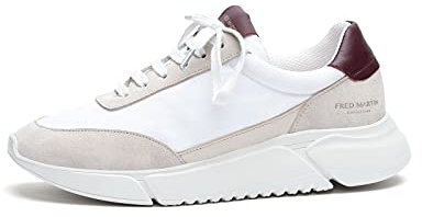 FRED MARTIN COLLECTION, Damen aus Wildleder und Leder Ivory Suede Sneaker, Größe 41
