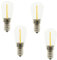 E14 LED Fridge Light Bulb, 1W E14 SES Fridge LED Light Bulbs Salt Lamp Bulbs Equivalent to 6W Halogen Lamp for Microwave/Fridge/Oven/Sewing/Freezers Bulb Cold White 6000K
