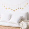 Wandbehang Mondphase Girlande, Moon Cycle Banner, Moon Phase Wall Decor, Chains Decor Celestial Art Ornaments Moon Girland Bohemian Moon Phase Girlande mit Ketten für Schlafzimmer (Gold)
