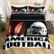Loussiesd Jungen Fußball Bettbezug Set Amerika Fußball Bettwäsche Set 155x220cm für Kinder Jungen Mädchen Fußball Betten Set Sport Thema mit 1 Kissenbezug