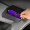 TSLBW Car Glasses Case Glasses Holders Car Sun Visor Leather Sunglasses Case Holder Clip Sunglasses Holder for Car Sun Visor with Cleaning Cloths for Most Car Models Interior Accessories (Black)