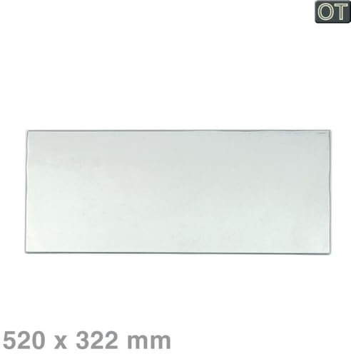 easyPART Kompatibel/Ersatz für Electrolux 2426294084 NEU Glas Platte Boden 520x322mm Kühlschrank AEG