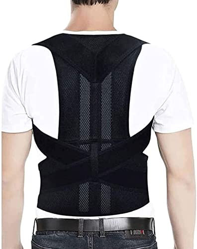 ZEDARO Haltungskorrektor Lordosenstütze Rückenstütze Männer Frauen Orthese Taillentrainer Haarglätter Korrigieren Buckliger runder Schultergurt Unisex Anpassen der Körperhaltung Geschenk Decorate