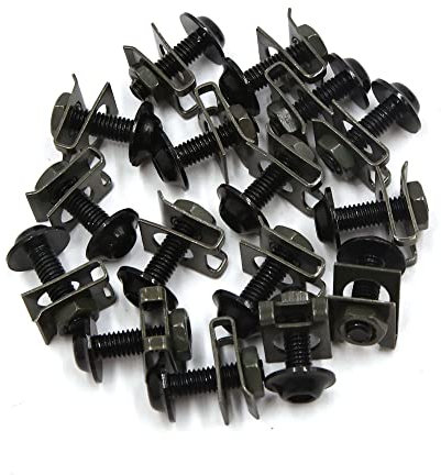 A ABSOPRO M6 Sportbike Carénage Boulons Trousse Fixation Clips Vis (Ensemble de 16)