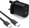 KP TECHNOLOGY Multi Port Fast Charger For Motorola Moto Razr 60, 50, 40 - Ultra/Motorola Edge 60, 50, 40, 30 - Neo - Pro - Ultra - Fusion (TYPE C Cable + Dual Port Plug) (BLACK)