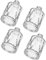 Beavorty 4stücke Vintage Duftdiffuser Glasflaschen Nachfüllbare Aromadiffuser Behälter Elegantes Design Für Zuhause Und Auto Für Ätherische Öle Und Raumduft
