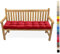 Lsjoaw Bankauflage Bankkissen 45X45X6CM Sitzauflage Sitzkissen Bank Bankpolster Sitzpolster Auflage für Gartenbank Sitzbank & Hollywoodschauke Outdoor/Indoor,Rot