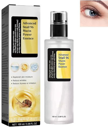 96 Mucin Power Essence,Gesichtsserum Schneckenkollagen Seren,Snail Mucin Power Essence,Mucin Power Essence,Snail Essence Skincare,Snail Secret Power Reparierende Hyaluronsäure-Essenz