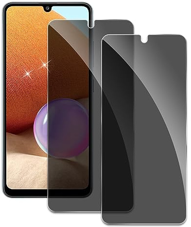 2 Pièces Verre Trempé Anti-Espion pour Samsung Galaxy A32 4G, 9H Film Protection Écran, Film Protecteur Vitre [Confidentialité Protection] [10H Dureté] [Sans Bulles] [Anti-Rayures]