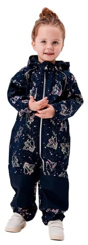 NAME IT Mädchen NMFALFA08 Softshell Suit FOIL FO NOOS Regenanzug, Blau, 98