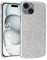 N NEWTOP 3in1 Cover Compatibile Apple iPhone 15, Custodia Case GLITTER Brillantini Paper Interno Bling TPU + PC Flessibile Morbida Case Posteriore Lucida Protezione Fotocamera (Nero)