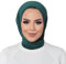 dscarf Hijab Kopftuch Damen muslimisch Stretch Full Cover Islamisch | Fertig aufgenähter Jersey-Turban | Moderne islamische Chiffon Kopftücher Premium Kopftuch (Smaragdgrün)