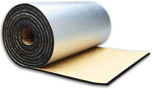 Aislamiento Termico Autoadhesivo Película Reflectante Impermeable Aislante Térmico Reflexivo Lámina Aislante para Ventanas Puertas Camper Furgonetas Techo(Size:20mm Thick(1x10m))