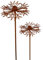 3er Set Gartenstecker Sonnenhut Metall Rost Gartendeko Edelrost Rankstab Beetstecker Topfstecker Naturrost (Kornblume)