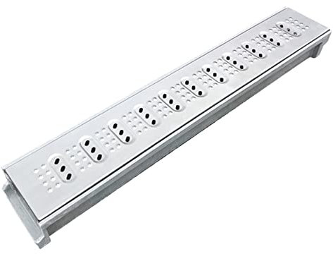 Fuß Kanalablauf, Entwässerungsgitter für Hofeinfahrt, Gehwegboden, U-förmige Trogabdeckplatte, Graben, niedriges Profil, langlebig