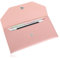 1 Packung Geldumschlag-Tasche, Geldumschlag aus PU-Leder, Wiederverwendbare Umschlag-Brieftasche, Budget-Umschlag-Bargeldteiler für Studenten, Büroangestellte, Damen und Mädchen (Rosa)