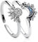 EIOURVY 2-teilige Ringe, Freundschaftsringe Sonne und Mond, verstellbare Ringe, Paarringe, passende Ringe, Hochzeitstag, Geburtstagsgeschenk