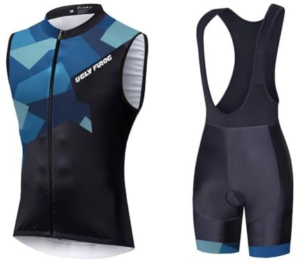 UGLY FROG Rad Westen Ärmellos Vest Herren Mode Sport Fahrradbekleidung Radsport Hemd Polyester Gemütlich Shorts Anzüge MJX04