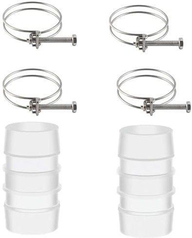 30-34mm Hose Clip, 304 Stainless Steel Hose Clips,Double Wire Hose Clips,25mm Hose Connector,Double Wire Hose Clips Adjustable Stainless Steel Hose Clamps