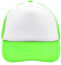 noTrash2003 Trucker Mesh Baseball Cap Truckerhat Unisex Einheitsgrösse und Kindermodelle Basecap Baseball-Hat 30 Farben Einfarbig Zweifarbig Polyester Baumwolle (Weiß-Neongrün)