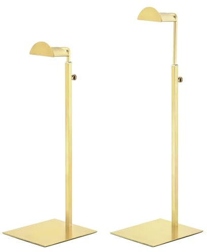 sourcing map Purse Display Stand Set 2 Pack Metal Adjustable Handbag Rack Single Hook Holder for Boutique Store - Gold