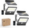 Philips Lámpara de seguridad solar para exteriores LED 6500K, proyector de pared impermeable con energía solar con sensor de movimiento PIR, mando a distancia con cable de 5 metros, impermeable IP65