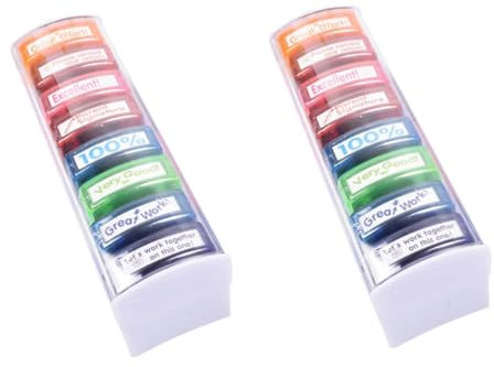 Lurrose 16 Stk Lehrerstempel Schulbemerkung Schulbelohnung Kinder Briefmarken Ermutigungsstempel Bewertungsstempel Schulbedarf Bemerkungsstempel Lustige Bemerkung Stempelbemerkung