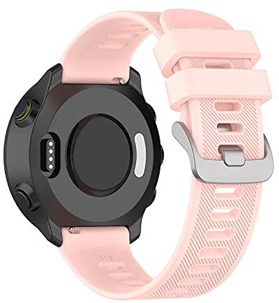 Garmcool 20mm Cinturino Compatibile con Garmin Forerunner 55 / Venu Sq/Venu Sq Music/Venu 2 Plus/Venu/Venu Sq 2 / Venu Sq 2 Music Cinturino Rosa Sportivo