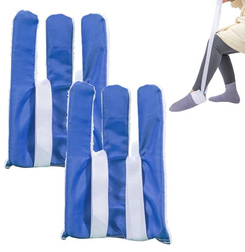 Pasdrucn Strumpfanziehhilfe, Sockenanziehhilfe Nach Hüftoperation, U-förmige Anziehhilfe Für Socken Und Strümpfe, Anziehhilfe Für Kompressionsstrümpfe, Socken Anziehhilfe Für Senioren, Ältere (2Pcs)