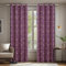 Deconovo Tende per Interni Oscuranti Termiche con Occhielli – Set di 2 Tende Eleganti con Stampa Dorata, Isolanti dal Calore, Viola, 140x245 CM, per Camera da Letto e Soggiorno
