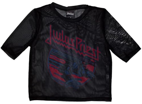 Judas Priest Screaming For Vengeance Mesh Crop Top M