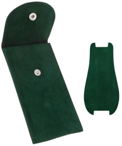 Custodia per Orologio da Viaggio, Custodia per Orologio da Viaggio Portatile Orologio Sacchetto, Stoccaggio Orologio Borsa con Bottone A Pressione, Verde Scuro