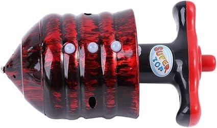 Rote leuchtende Musik-Kreisel, lustige Geburtstagsparty-Geschenke, Goodie-Tütenfüller, Strumpffüller, Kreisel