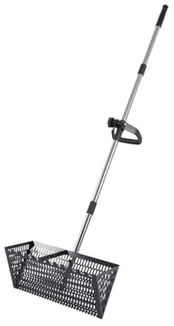 Aymzbd Pala Extensible para Arena de Gatos, de Acero Inoxidable, Resistente, para Arena de Gatos.