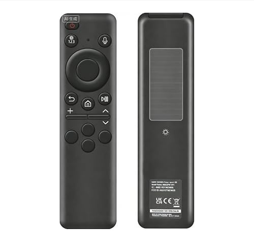 Ersatz Fernbedienung für Samsung Fernseher 2019–2025, VG-TM2560EN BN59-01480A Fernbedienung Solar für Samsung Voice- & AI-Steuerung, kompatibel mit Frame TV, QLED, Neo QLED, Crystal UHD & Curved 4K/8