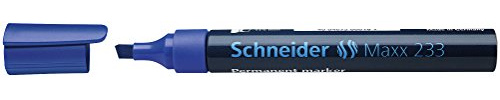 Schneider Schreibgeräte Permanentmarker Maxx 233, nachfüllbar, 1+5 mm, blau