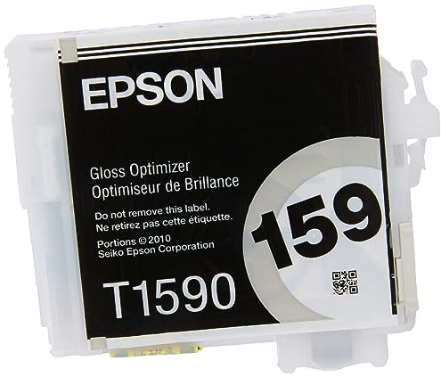 Epson T1590 Gloss Optimiser, Ink Optimiser Cartridge, Multi-coloured, Genuine