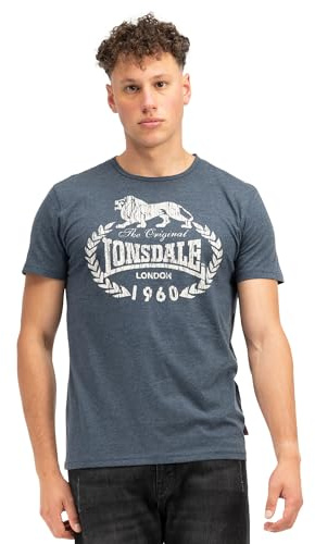 Lonsdale Herren Langarmshirt T-Shirt Trägerhemd Ollie blau (Marineblau) Medium