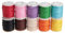 WINOMO 10 Rollen Gewachste Baumwollschnur, Wachsband Baumwollkordel 10m 1mm Schmuckband Wachsschnur Macrame Garn für Schmuckherstellung DIY Basteln