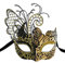 Maskerade-Maske für Frauen Venezianische Maske/Halloween/Party/Ball Prom/Karneval/Hochzeit/Wanddekoration (Gold/Schwarzer Schmetterling)