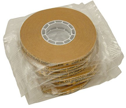 JVCC ATG-7502 ATG Tape: 1/4 in. x 36 yds. (Klarer Klebstoff auf Gold Liner) / core for Scotch 1/4 dispensers [6 pack]