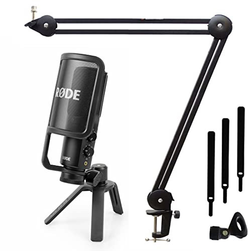 Microphone à condensateur RØDE NT-USB+ USB + bras articulé Keepdrum MS138