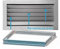 Rejilla de ventilación retorno plata mate + Marco de montaje