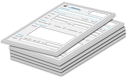 PRICARO Telefonnotizblock, A6 ungelocht, PC-Design, 5 Stück