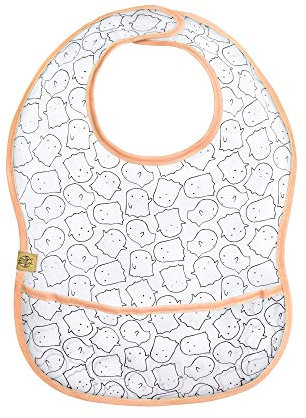 LÄSSIG Baby Kleinkind Lätzchen EVA Auffangschale wasserdicht Klettverschluss/Baby Bib EVA, Spookies