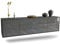 Dekati Lowboard Orlando hängend (180x49x35cm) Korpus anthrazit matt - Front Hochglanz Grau - Push to Open