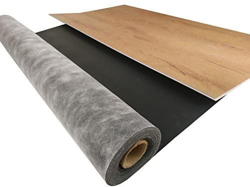 Vinyl Trittschalldämmung uficell Vinosilent premium Stärke: 1,5 mm - Vinylunterlage mit Anti-Slip-Effekt für die sichere Verlegung vonClick Rigid Vinyl-/LVT-Designboden (30 m²)