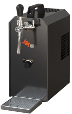 ich-zapfe.de Komplett Set - Zapfanlage, Bierzapfanlage Jet 30 Bierkoffer, Durchlaufkühler 1-leitig Trockenkühler, bis zu 35 Liter/h, Zapfkopf:Flach