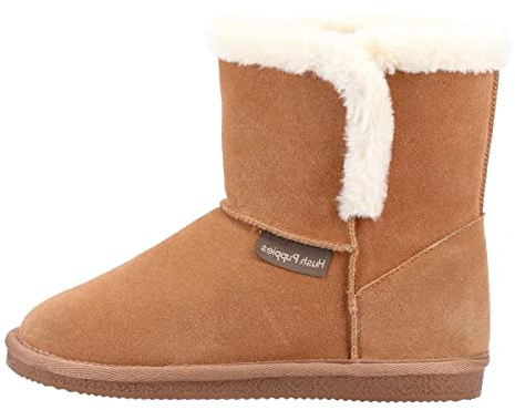 Hush Puppies Ashleigh Slipper Bootie, Tan, 8